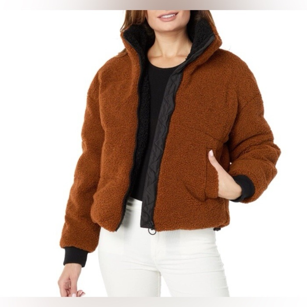 NVLT Brown Sherpa Teddy Jacket size M‎